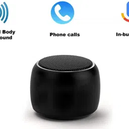 Worricow Mp3 Ultra Mini Boost Wireless Portable Bluetooth Speaker Built-in Mic High Bass Selfie Remote Control Button Low Harmonic Distortion 3 W Bluetooth Speaker image 5