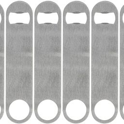Set of 8 Stainless Steel Flat Blade Bottle Opener Beer, Soda, Coldrink Bottle Opener for Kitchen, Bar or Restaurant Stainless Steel Opener Setof 8 Slim Bottle Opener Soda Coldrink Bar Restaurant Opener Bottle Opener-12