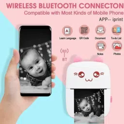 Teksqr iOS, Android Mini pocket Printer Portable Thermal Printer image 2