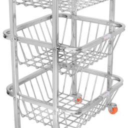 STAINLESS STEEL 3 LAYER KITCHEN TROLLEY Stainless Steel Kitchen Trolley-image-82