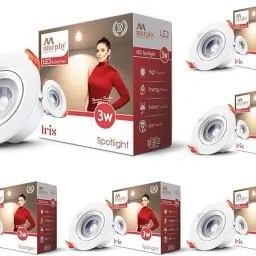 LED 3W IRIS JUNCTION BOX (Warm White, Pack of 6) Recessed Ceiling Lamp-image-21