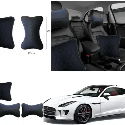 Black Polyester Car Pillow Cushion for Jaguar-image-60