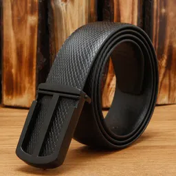 LOUIS STITCH Men Textured Leather Formal Belt-image-52