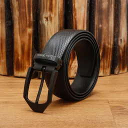 LOUIS STITCH Men Textured Leather Formal Belt-image-53