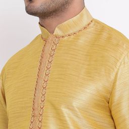 ZOIS Men Regular Thread Work Kurta with Pyjamas image 2