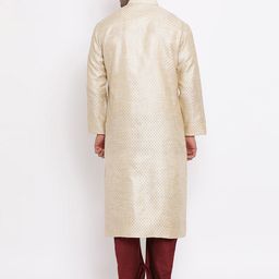 ZOIS Men Printed Regular Kurta with Churidar image 5