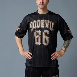 GO DEVIL Printed T-Shirt With Regular Trouser image 5