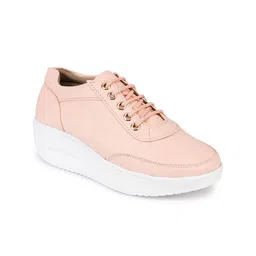 VALIOSAA Women Pink Solid Flatforms-27