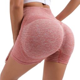 Solid Women Pink Gym Shorts, High Waist Shorts, Running Shorts, Sports Shorts, Swim Shorts-image-16