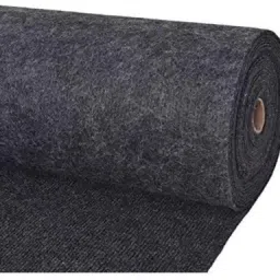 Black, Grey Synthetic Carpet-10