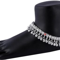 SRRE 6.5.inch Baby boy and Girl Anklets India No,1 Sound Metal Beads Anklets Sterling Silver Anklet-image-93