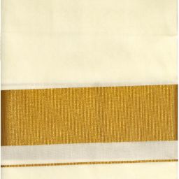 TUNI MANI 2.0meter / 2.0"inch Gold Jari Single Dhoti Solid Men Dhoti-image-13