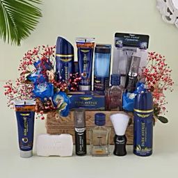 Park Avenue Grooming Kit N Blue Roses Gift Basket-44