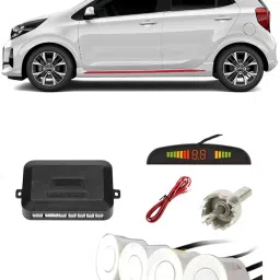 YB233 Silver Car Reverse Parking Sensor with LED Display 4 Sensor Y233 Parking Sensor-image-42