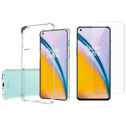 ESSE Screen Protector & TPU Back Cover Combo for OnePlus Nord 2 5G (Drop Protection, Clear)-image-2