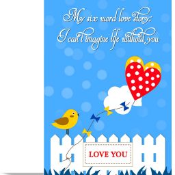 My Six Word Love Story Greeting Card Greeting Card-25
