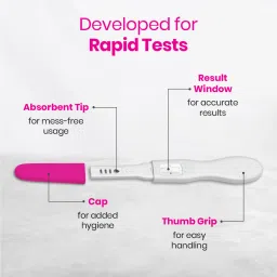 i-know Advance (Accurate results in 3 Min With Grip and Cap) pack of 2 Pregnancy Test Kit image 5