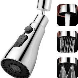 Tap Extender For Kitchen Sink Fauet 3 Function Pull Down Sink Sprayer Faucet Set-12