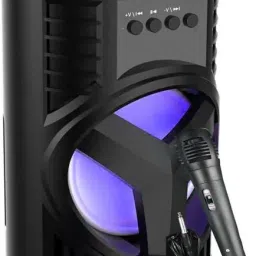 Techobucks New 3D Thunder Bass Bluetooth Speaker with mic disco lights & Easy for Carry 10 W Bluetooth PA Speaker-20