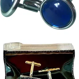 Zitti Metal, Stainless Steel, Alloy, Brass, Silver Cufflink-image-89