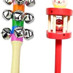 Pack Of 2 Pcs Wooden Baby Rattle Toys for Infants/New Born Babies (Multicolor) Rattle-19