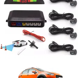 Car Universal Black 4 Ultrasonic Reverse Parking Sensor-29 4 Parking Sensors, Compact Screen Distance Display with Sound Warning Parking Sensor-image-42