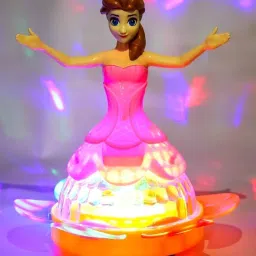 Dancing Princess Musical Doll with 3D Light 360 Degree Rotation-11