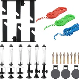 Hiffin 3 Roller Backdrop Stand & Wall Mount, Manual Background Roller Support System Tripod Kit-19