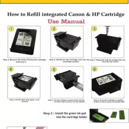 salaar Refill Ink Kit Suitable for HP 2621 Multi-Function Printer(100mlx4 + 4XSyringes) Black + Tri Color Combo Pack Ink Cartridge image 3