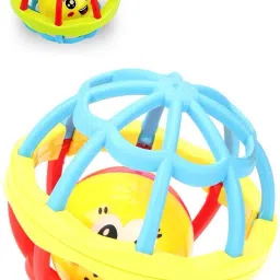 Non Toxic Soft and Safe Rattle Ball - Set of 2 Rattle-picture-5