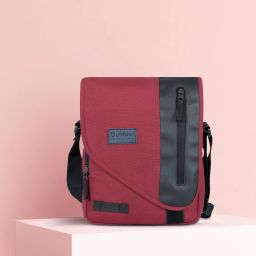 Maroon, Black Men Sling Bag - Extra Large Ultimate-image-41