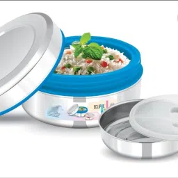 Steel Insulated Hot n Cold Leak Proof Lunch Box for Office School Outdoor 2 Containers Lunch Box-10