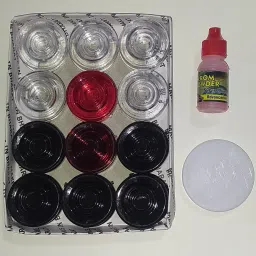 24 PCS. CARROM COINS (CRYSTAL) Carrom Pawns-image-42