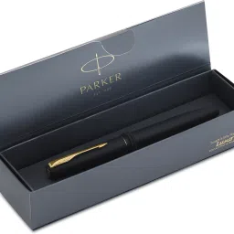 Frontier Matte Black, Gold Trim Fountain Pen-image-58