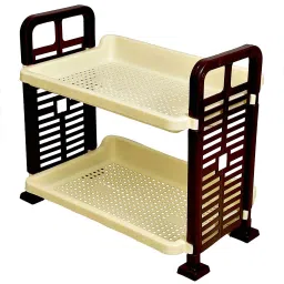 Desk Organizer 4 Office, Accessories, Stationery Pen Pencil Box Cream 2 Rack Plastic Wall Shelf-26