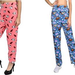 Printed Pure Wool Women Harem Pants-image-82