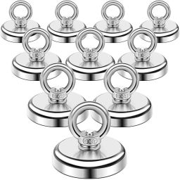5 Piece of 32mm Neodymium Strong Round Magnet 32KG (70Lbs) Door Magnet Pack of 10-image-79