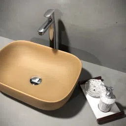 Table Top Premium Designer Ceramic Wash Basin(Desert-1) (18*13*5)(Desert-1) Table Top Basin-image-95