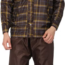 Checkered Men Raincoat-image-47