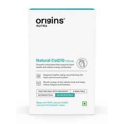 Origins Nutra Natural CoQ10 100mg,  28 softgels -30