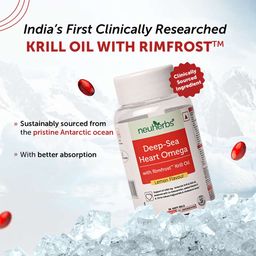 Neuherbs Deep-Sea Heart Omega with Rimfrost Krill Oil Lemon,  30 softgels  image 1