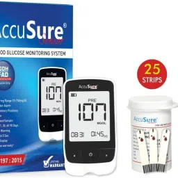 Sensor Glucometer Machine with 25 Test Strips & 10 Lancet Glucometer-19