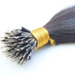 Nano Tip Straight Natural black Permanent Human Extension 18" (20Strands) Hair Extension-image-52