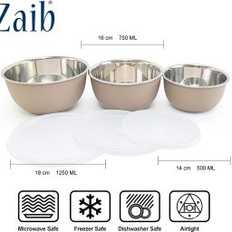 Microwave safe bowl stainless steelcontainers set|refrigerator storage container Container Serving Set-26