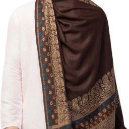 Tweedle Wool Woven Men Shawl-image-10