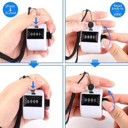 LIFE STYEL Hand Tally Manual Counting Clicker Counter JAAP MALA & TASBIH Analog Tally Counter image 5