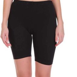 Solid Women Black Cycling Shorts-image-98