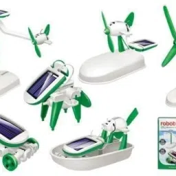 baba fab 6-in-1 DIY Learning Solar Powerd Robot Kit Toy for Kids | Educational Robot Toy image 5