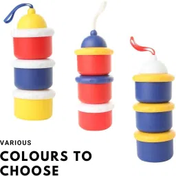 kunya BPA Free 3 Layer Portable Baby Formula Dispenser Milk Storage Powder Container- Plastic image 5
