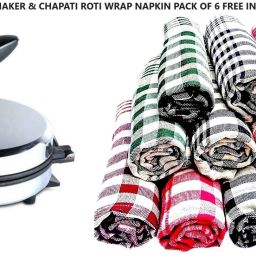 Combo Of Free ||Roti Napkin ||6 Pcs In This Pack||EO-5 Roti and Khakra Maker-11